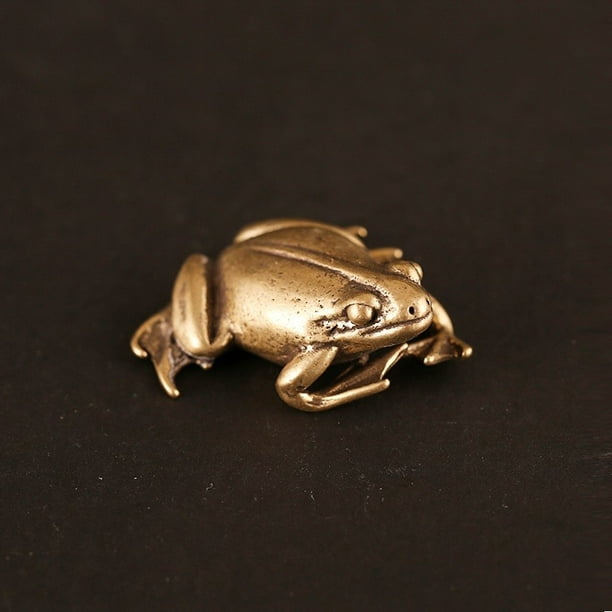 Solid Brass Tortoise And Frog Statue House Ornament Animal Figurines Gift